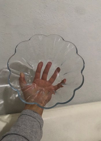 Şeffaf Modern Cam Kase - Görsel 2