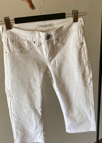 32 Beden Mavi jeans kapri