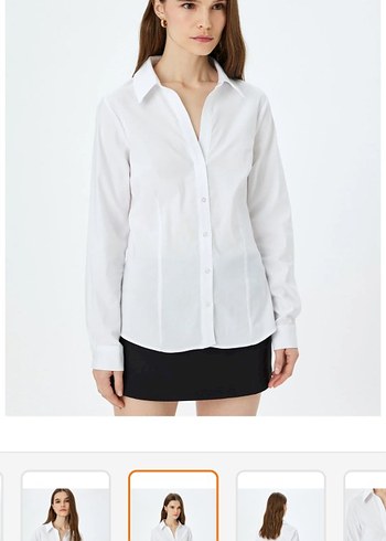 Koton Beyaz Gömlek - Görsel 2