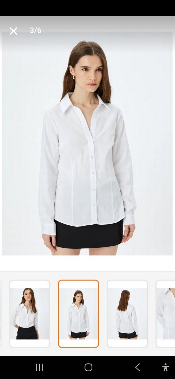 Koton Beyaz Gömlek - Görsel 2