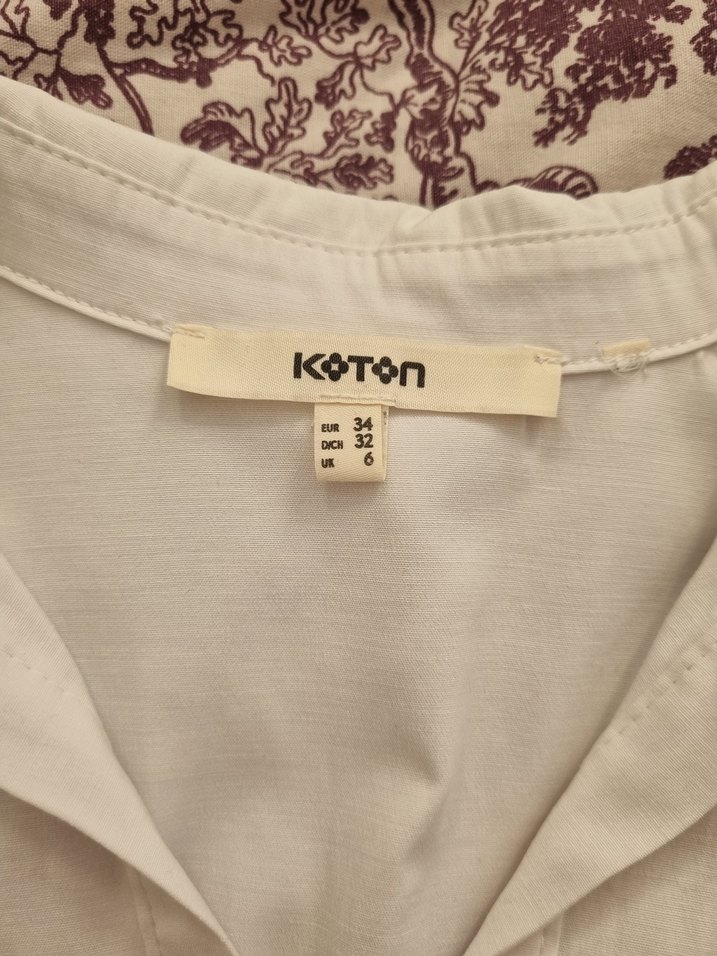 Koton Beyaz Gömlek - Görsel 5