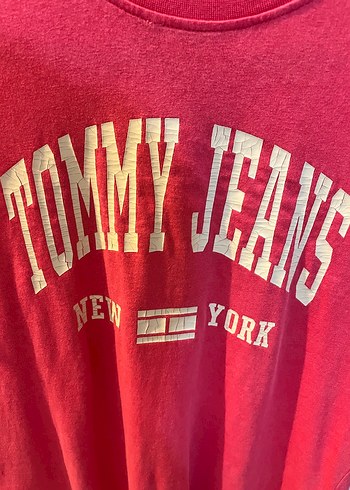 Tommy Jeans Pembe Baskılı Kadın Tişört - Görsel 2