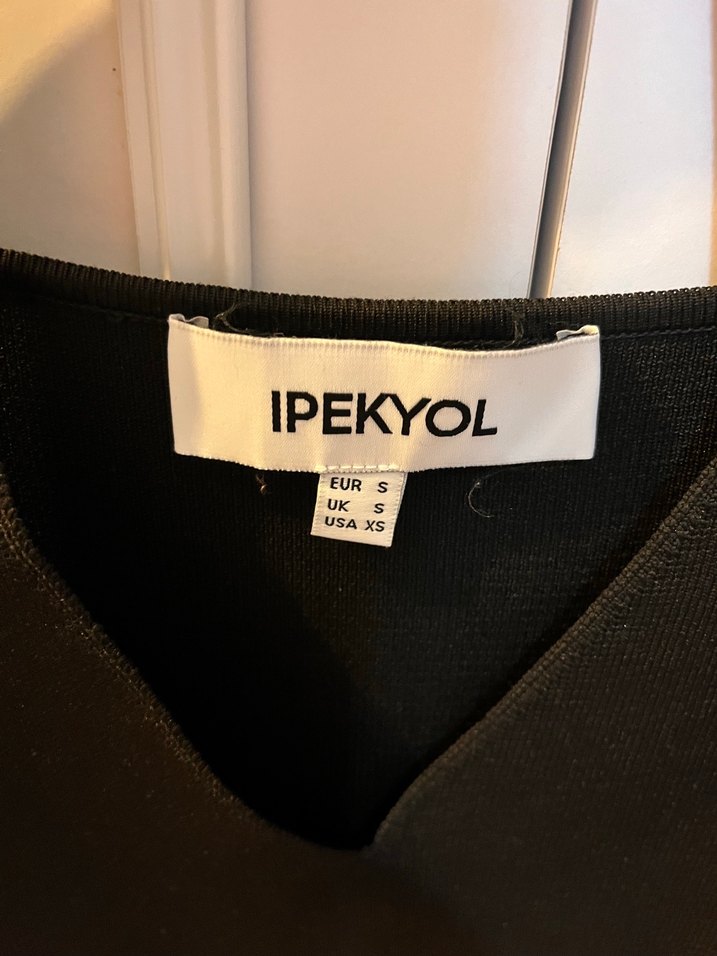 IPEKYOL Siyah V Yaka Uzun Kollu İnce Örgü Kazak - Görsel 5