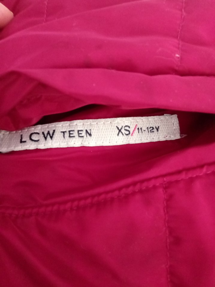 Bordo Kapüşonlu Fermuarlı Kız çocuk Yelek - Görsel 4