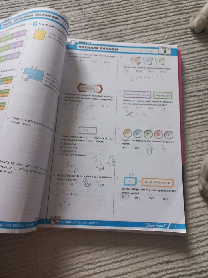 6. Sınıf Matematik Sahnesi Fasikülleri Kitap & Defter - Görsel 5