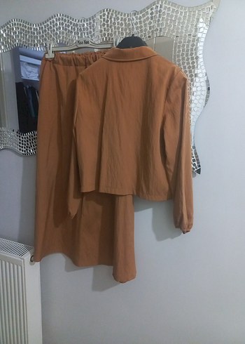 Kadın Kahverengi Etekli Takım - Görsel 5