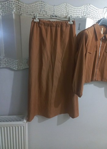 Kadın Kahverengi Etekli Takım - Görsel 4