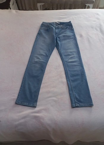 Erkek mavi Denim Normal Paça Jean - Görsel 5