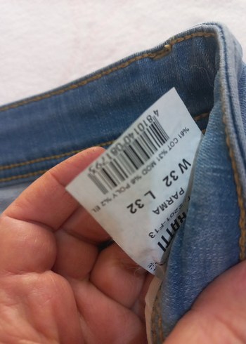 Erkek mavi Denim Normal Paça Jean - Görsel 4