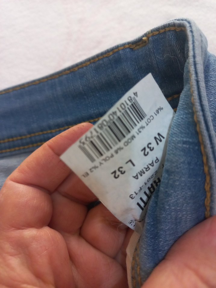 Erkek mavi Denim Normal Paça Jean - Görsel 4