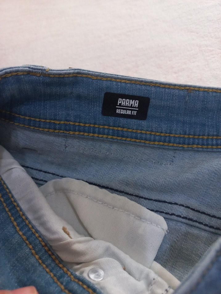 Erkek mavi Denim Normal Paça Jean - Görsel 3