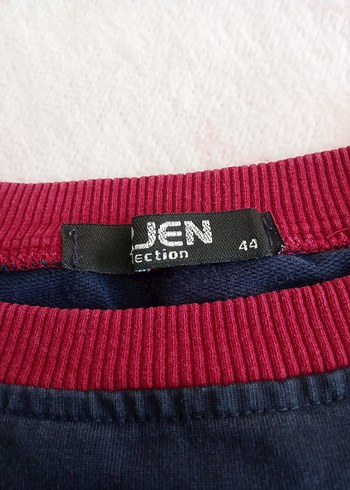 Bordo Detaylı kadın Sweatshirt - Görsel 2