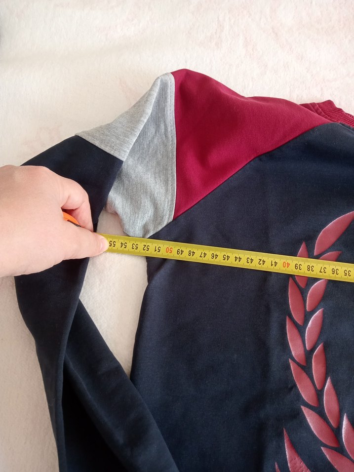 Bordo Detaylı kadın Sweatshirt - Görsel 3