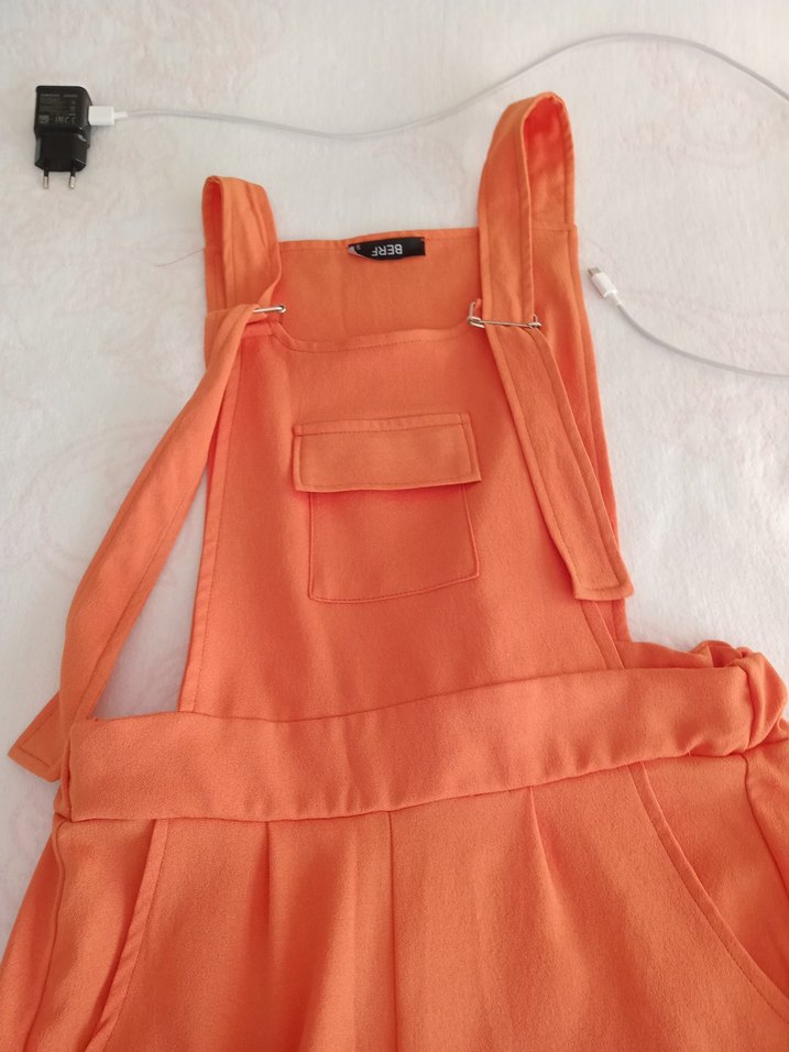 Turuncu Kadın Tulum - Görsel 2