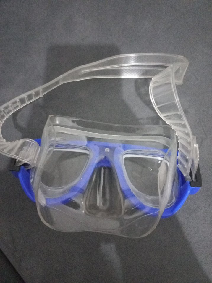 Şeffaf Mavi Minimalist Yüzme Gözlüğü - Görsel 2