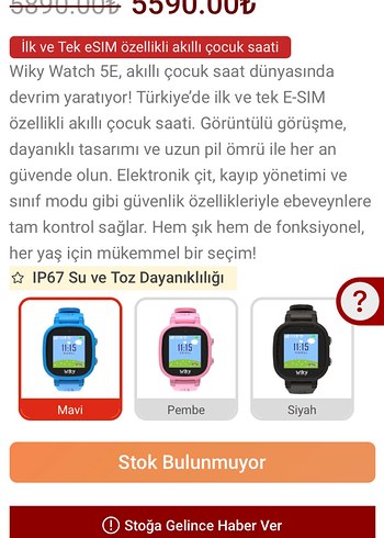 Mavi Wiky Akıllı Saat - Görsel 4