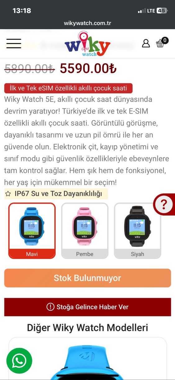 Mavi Wiky Akıllı Saat - Görsel 4