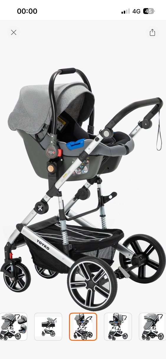 eksiksiz yoyko bebek arabası - Görsel 3