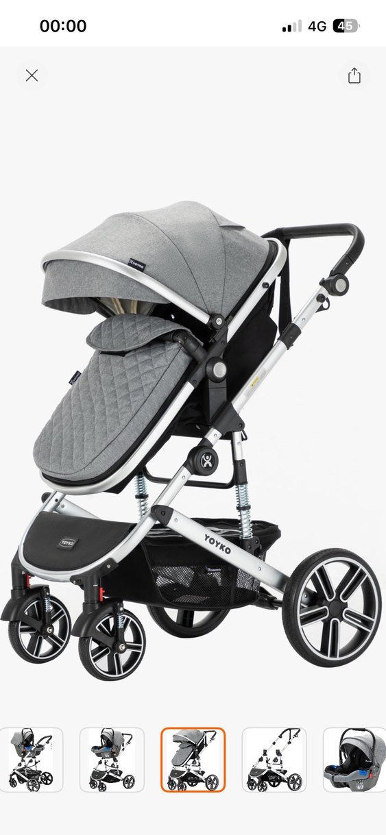 eksiksiz yoyko bebek arabası - Görsel 4