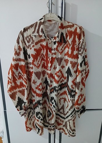 Zara Bohem Çok Renkli Uzun Kollu Salaş Gömlek