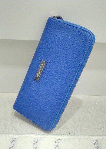 Calvin Klein Mavi Fermuarlı Kadın Cüzdanı - Görsel 5