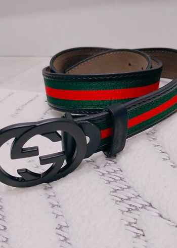 Gucci Koyu Renkli Deri Tokalı Kadın Kemer - Görsel 2