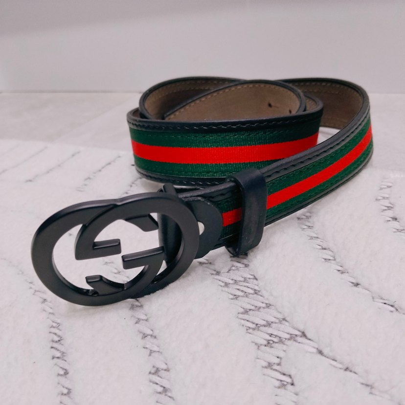 Gucci Koyu Renkli Deri Tokalı Kadın Kemer - Görsel 2