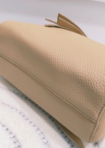 elle Bej Deri Kadın Çanta - Minimalist Tasarım - Görsel 3