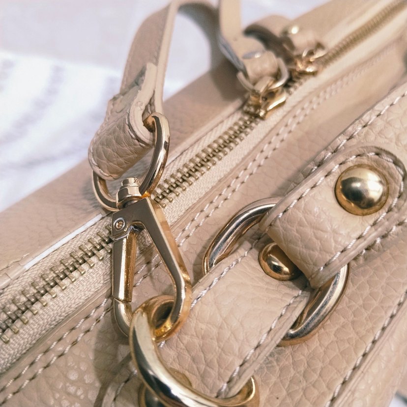 elle Bej Deri Kadın Çanta - Minimalist Tasarım - Görsel 4