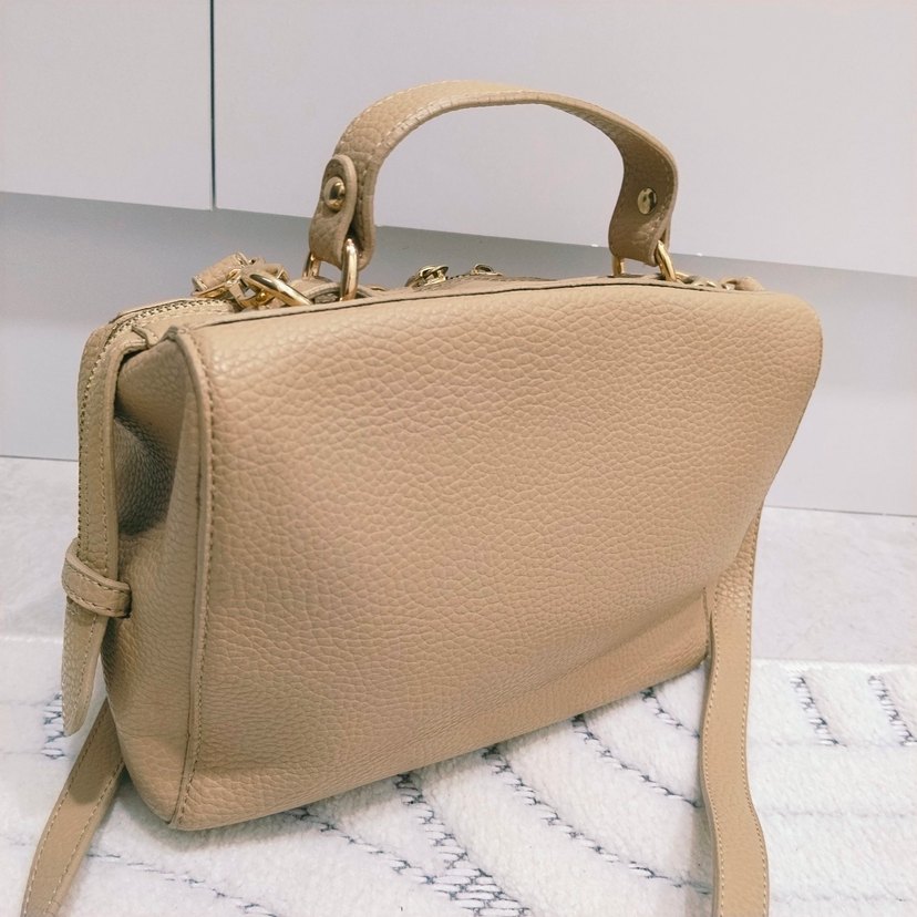 elle Bej Deri Kadın Çanta - Minimalist Tasarım - Görsel 5