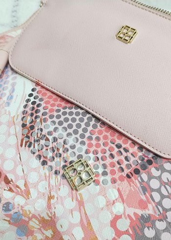 Beymen Pembe Yılan Desenli Çanta - Görsel 10