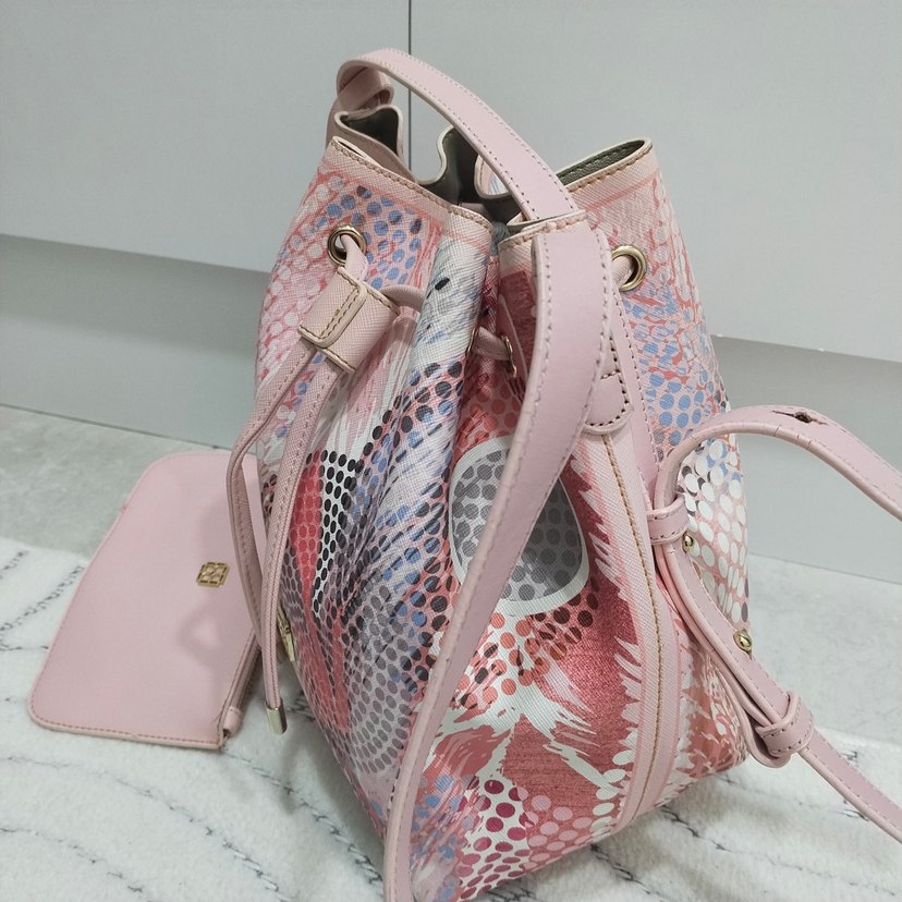 Beymen Pembe Yılan Desenli Çanta - Görsel 3