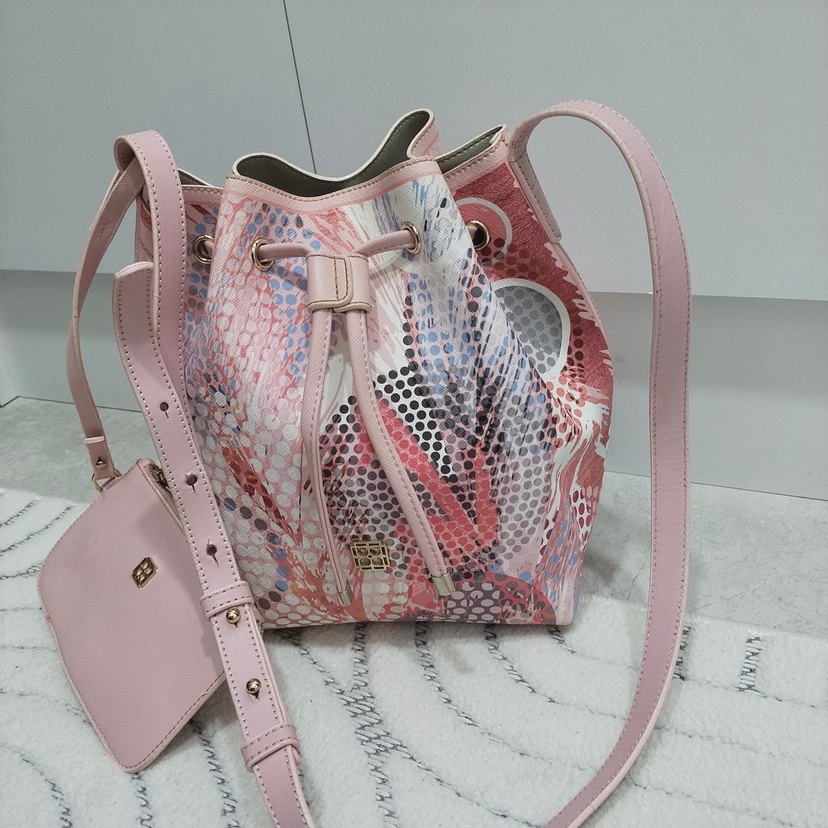 Beymen Pembe Yılan Desenli Çanta - Görsel 2