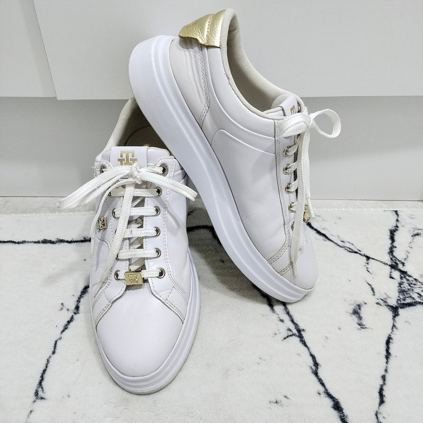 TOMMY Beyaz Kadın Dolgu Topuklu Spor Ayakkabı - Görsel 2