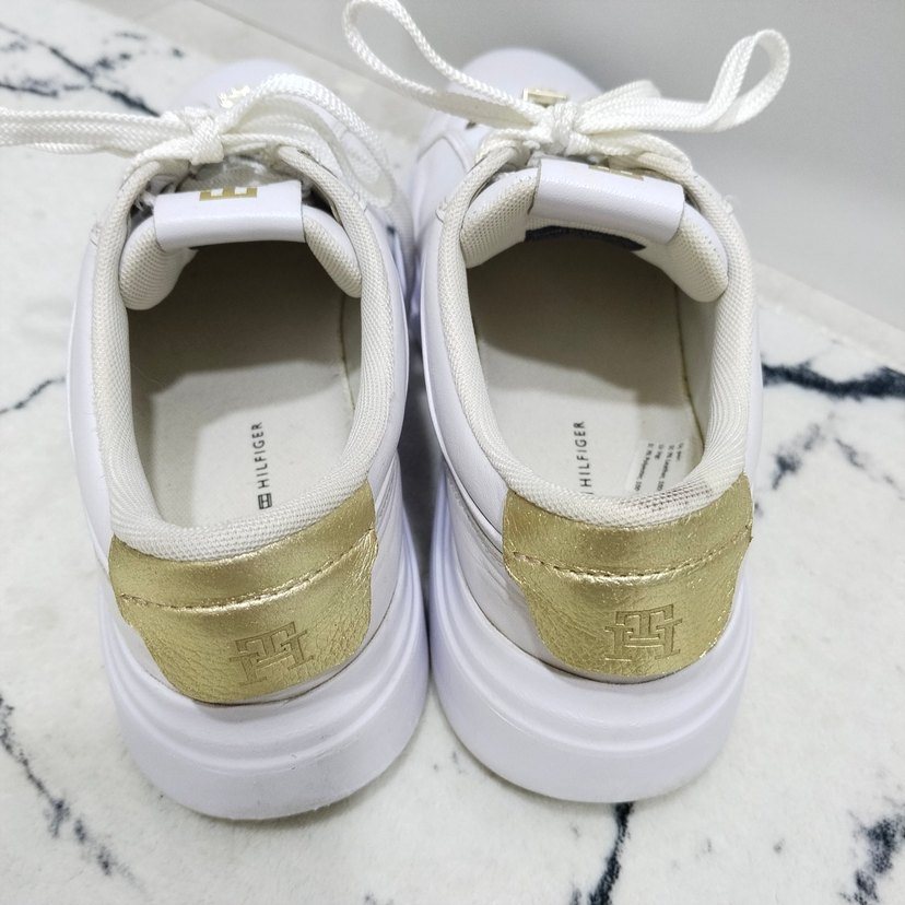 TOMMY Beyaz Kadın Dolgu Topuklu Spor Ayakkabı - Görsel 4