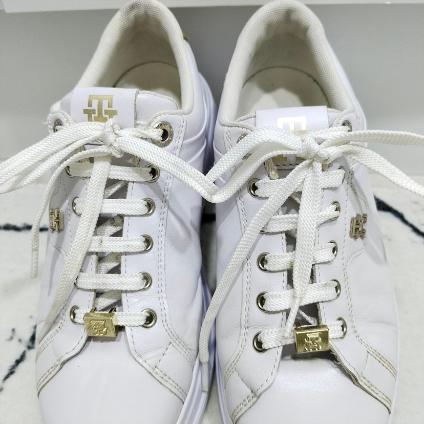 TOMMY Beyaz Kadın Dolgu Topuklu Spor Ayakkabı - Görsel 3