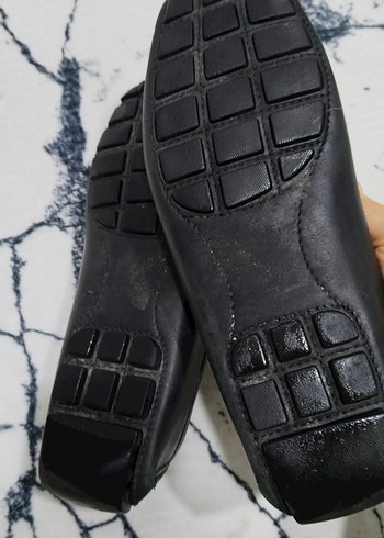 Louis Vuitton Klasik Siyah Deri Tokalı Erkek Loafer #46 numara - Görsel 6