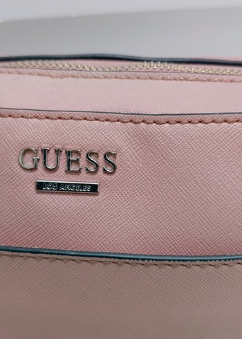 Guess Pudra Pembe Deri Kadın Çapraz Çanta - Görsel 5