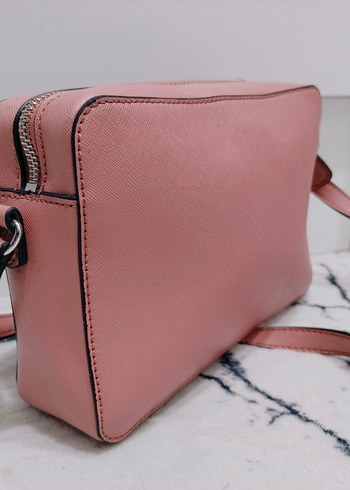 Guess Pudra Pembe Deri Kadın Çapraz Çanta - Görsel 3