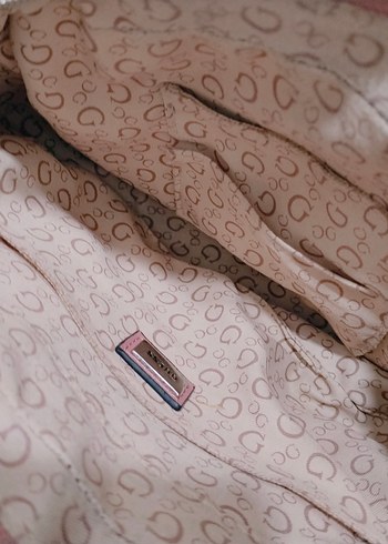 Guess Pudra Pembe Deri Kadın Çapraz Çanta - Görsel 7