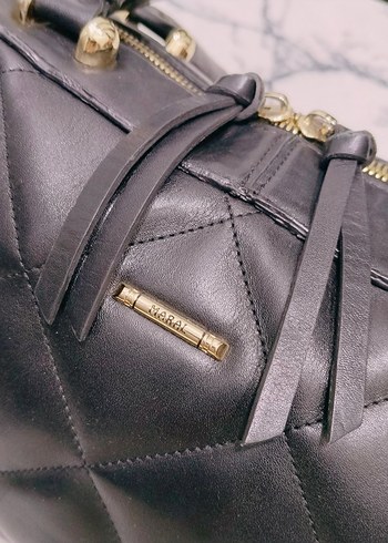 Klasik Siyah hakiki Deri Kadın Çanta İran markasi - Görsel 8