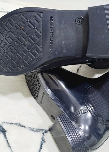 TOMMY Siyah Çizgili Dizüstü Lastik Çizme - Görsel 6