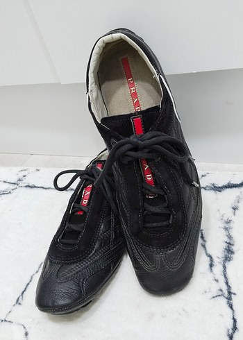 PRADA Siyah Bağcıklı Erkek Spor Ayakkabı - Görsel 3