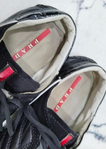 PRADA Siyah Bağcıklı Erkek Spor Ayakkabı - Görsel 7