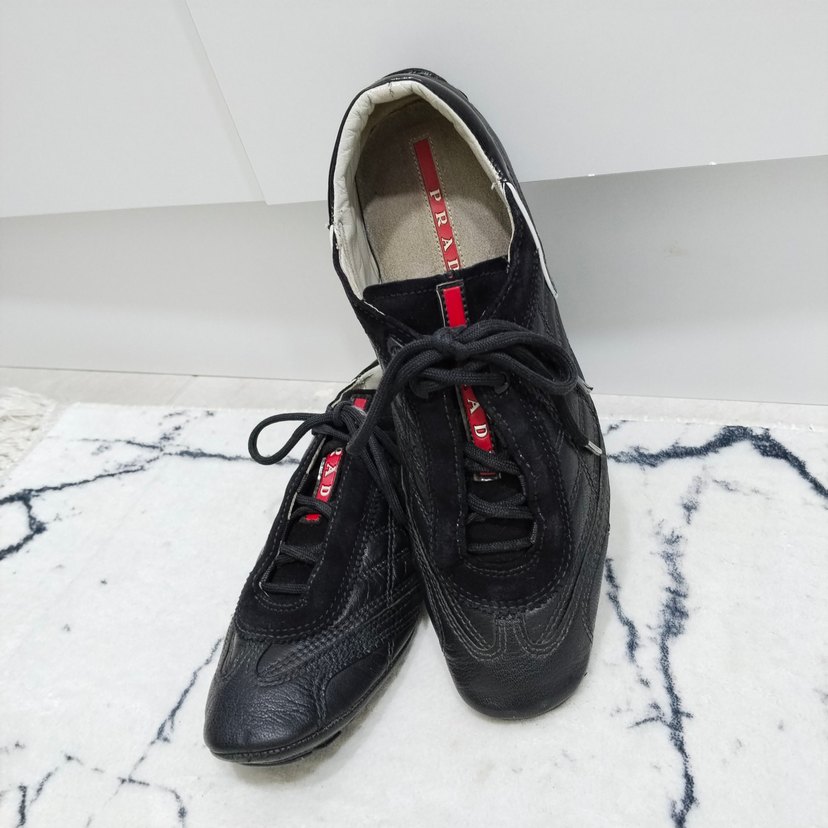 PRADA Siyah Bağcıklı Erkek Spor Ayakkabı - Görsel 3