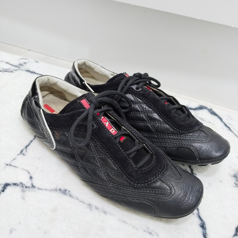 PRADA Siyah Bağcıklı Erkek Spor Ayakkabı - Görsel 2