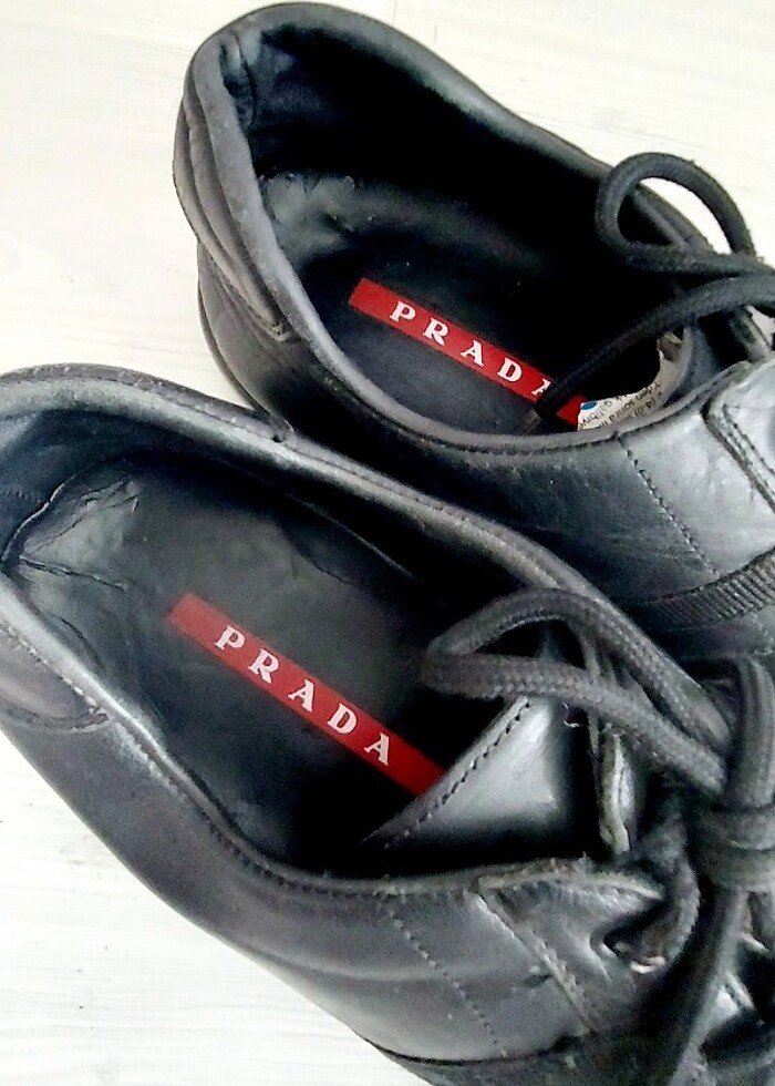 Prada 42 no ic ve dış gercek deri. Orjinal - Görsel 5