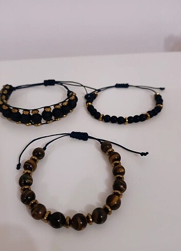 Accessorize Doğaltaş erkek bileklik #kaplangözübileklik