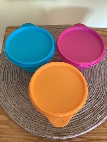 Beden Tupperware Renkli Buzdolabı Kabı