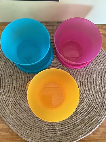 Beden pembe Renk Tupperware Renkli Buzdolabı Kabı